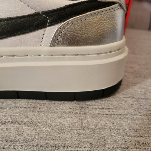 Womens Air Jordan 1 Elevate Low "Silver Toe" Shoes - Picture 4 of 9
